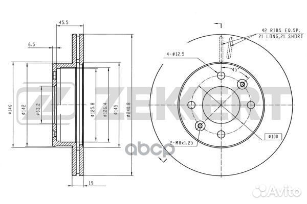 Диск торм. перед. Hyundai Accent II 00- bs-5343