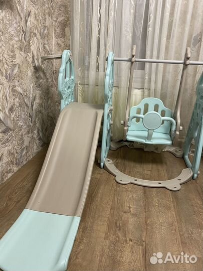 Детская горка с качелями бу