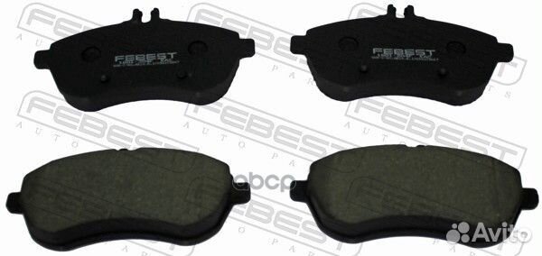 Колодки тормозные передние 1601204F Febest