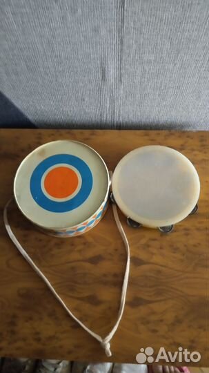 Барабан, бубен игрушка СССР