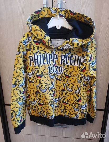 Лонгслив с капюшоном Philipp Plein оригинал