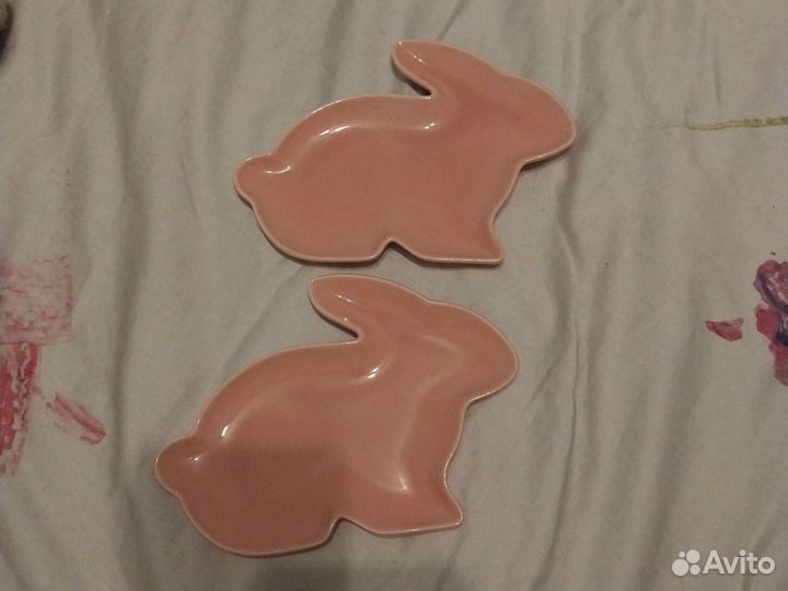 Тарелочки зайчики новые