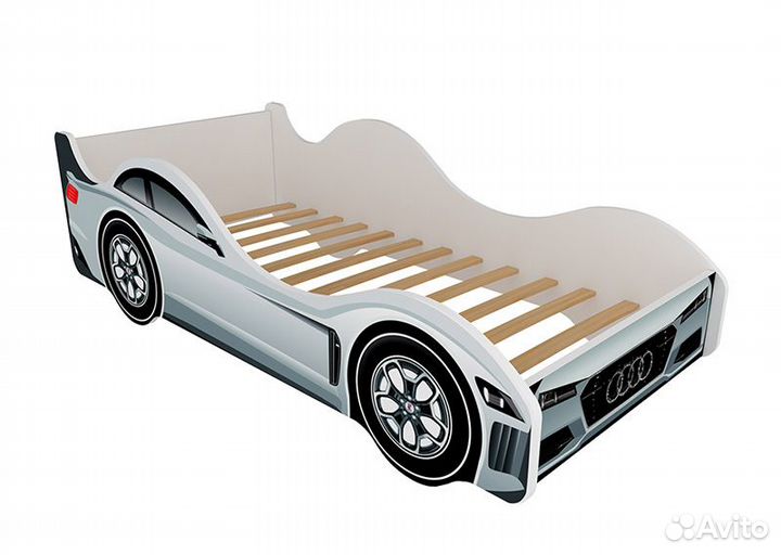 Кроватка серия город (Ауди)белая