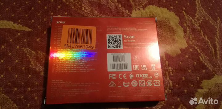 Диск ssd adata XPG gammix S50 Lite 1TB