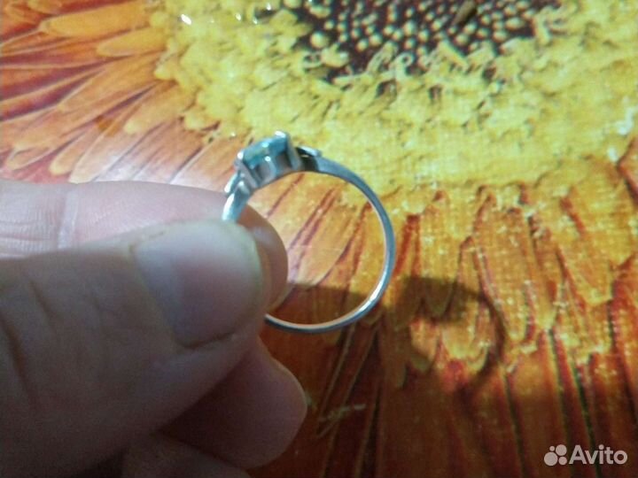 Серебряное кольцо 17,5 р