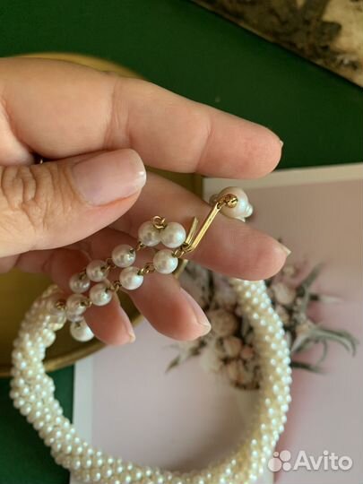 Винтажное колье жемчуг