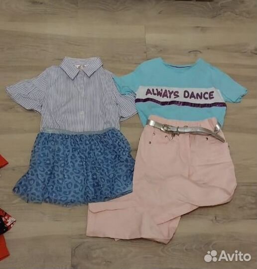 Вещи пакетом на девочку 104 110