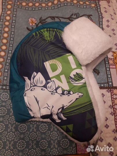 Новая зимняя шапка на утеплителе на мальчика на ог