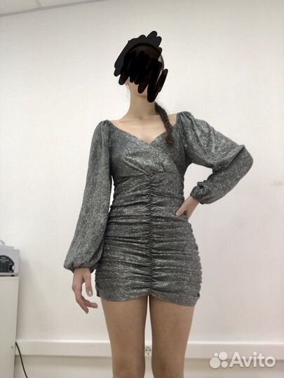 Блестящее вевернее платье на нг