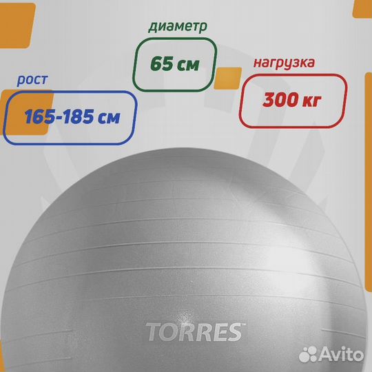 Гимнастический мяч Фитбол 65'