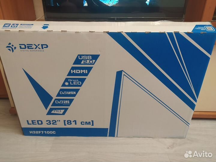 Телевизор LED dexp H32F7100C черный 32
