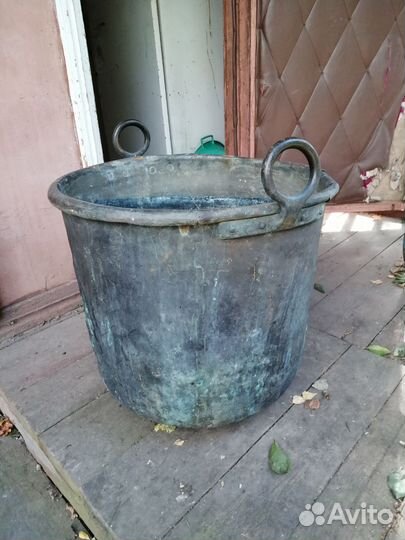 Бак медный старинный