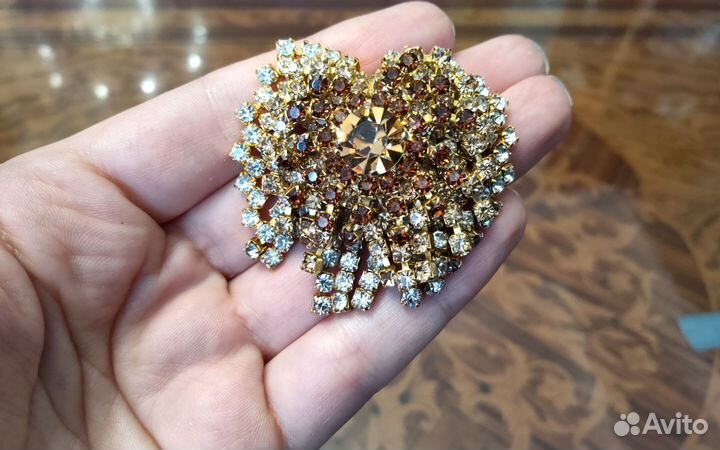 Брошь винтажная Чехия времен СССР