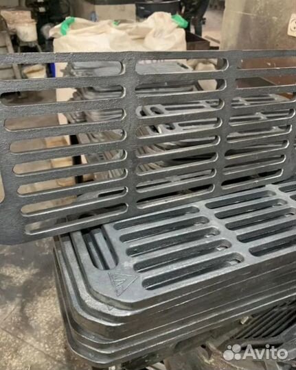 Чугунные гриль решетки на мангал 20х50см