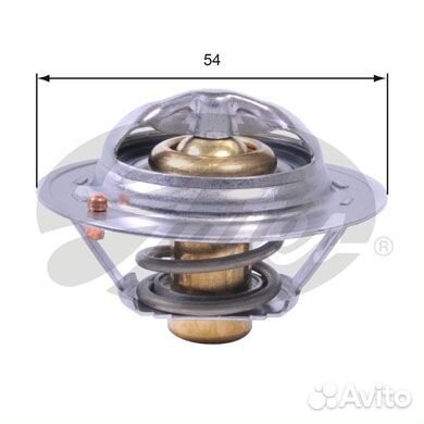 Термостат gates th43182g1 для а/м renault clio, renault duster, renault fluence, renault megane, ren