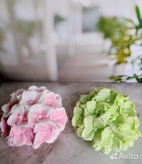 Мыло подарочное ручной работы Роза/Пион/Кролик