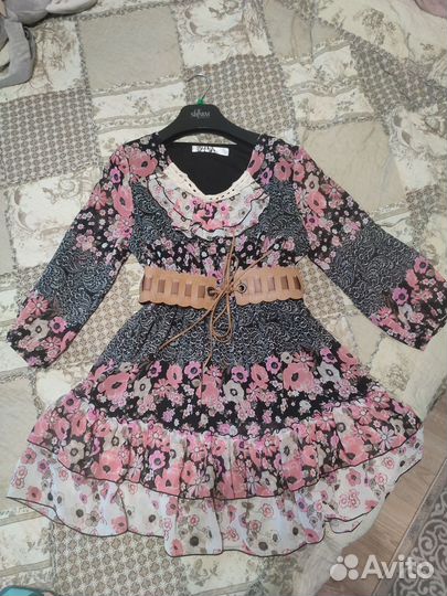 Шифоновое платье 40-42 размера