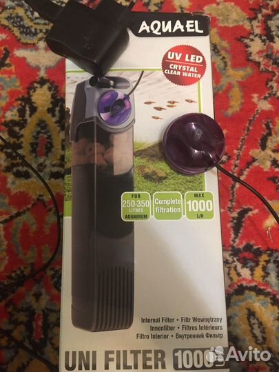 Улитка Геркулес. уф-стерилизатор. Корм Тетра