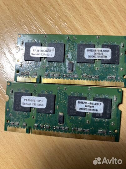 Оперативная память ддр 2 (для ноутбука)