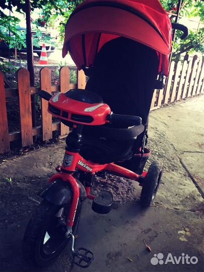 Детский велосипед с родительской ручкой