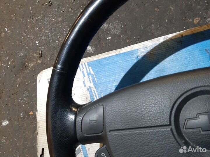 Руль кожаный Шевроле Лачетти с подушкой безопаснос