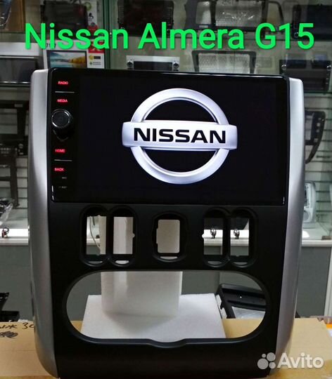 Nissan Almera G15 магнитола Android с крутилкой