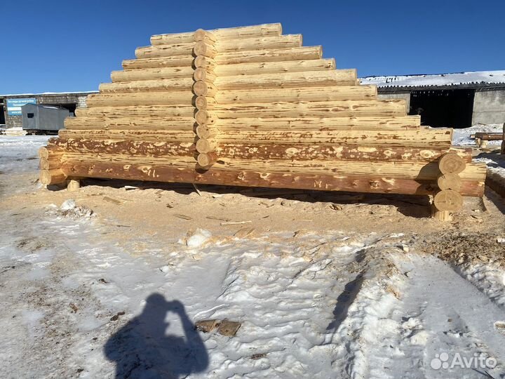 Сруб дома, бани из бревна