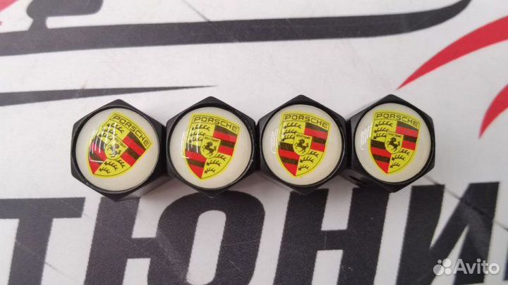 Колпачки на ниппель Porsche с защитой от кражи