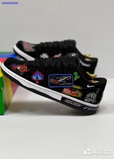 Кроссовки Nike NeckFace x Dunk Low Pro SB Black