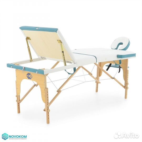 Стол массажный JF-AY01A NEW 2020 бело-бирюзовый