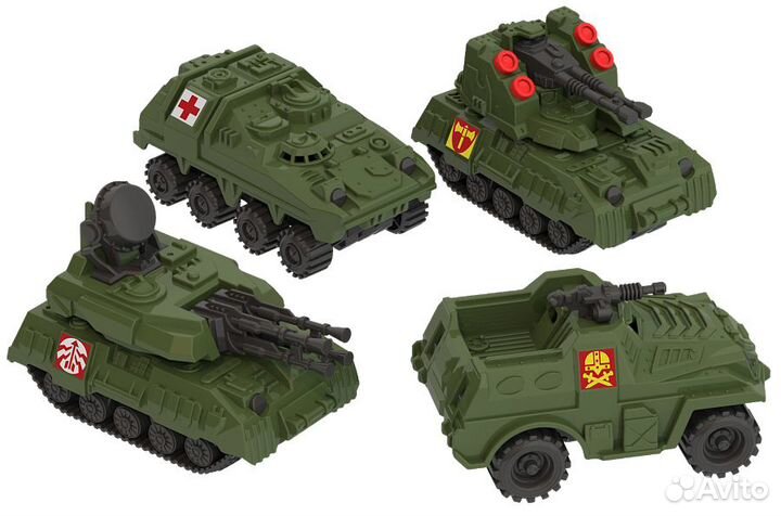 Машинки военная серия мини 4 шт