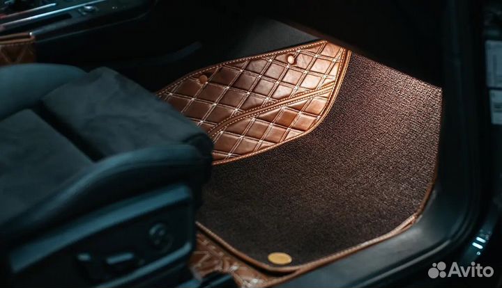 Автомобильные 3D коврики из экокожи в салон