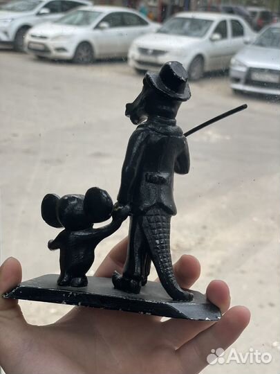 Статуэтка крокодил Гена и Чебурашка СССР