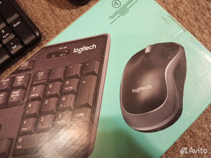 Беспроводной комплект клавиатура, мышь Logitech
