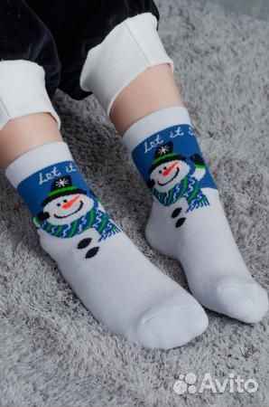 Носки новогодние детские