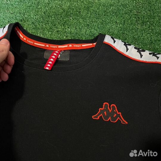 С лампасами лонгслив Kappa оригинал