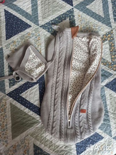 Конверт-Кокон Loom+шапочка Loom