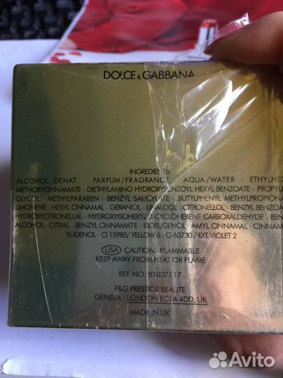 Туалетная вода DG the one новая 75 мл