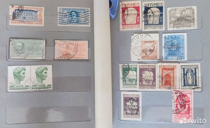 Почтовые Марки, марки Италии, Фиуме, Сан-Марино