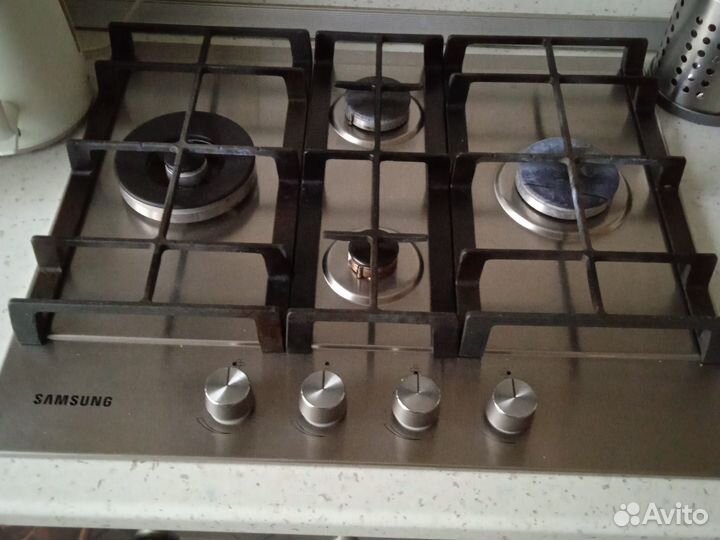 Газовая варочная панель бу+ газовый духовой шкаф