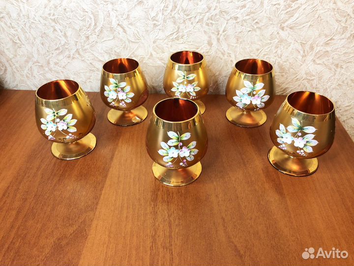 Роскошная стеклянная Bohemia с позолотой