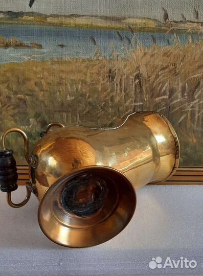 Антикварный бронзовый зольник