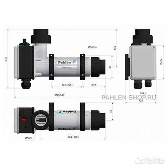 Новый Электронагреватель Pahlen 3 кВт для бассейна