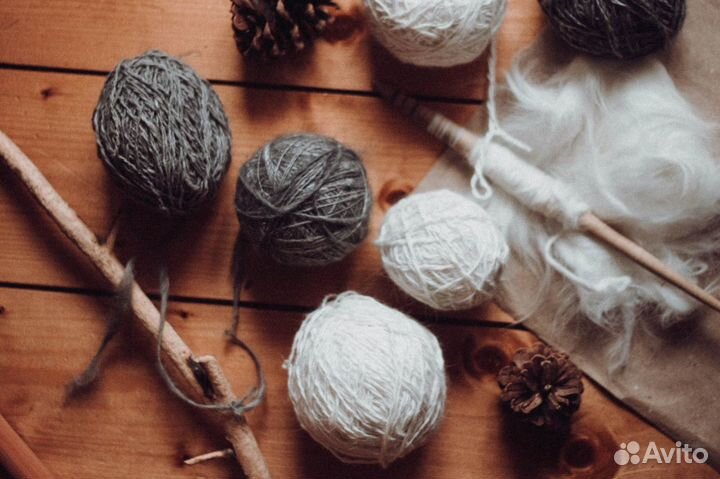 Пуховая пряжа Ангорского кролика