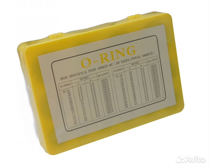 Набор уплотнительных колец,натуральный каучук 363ш