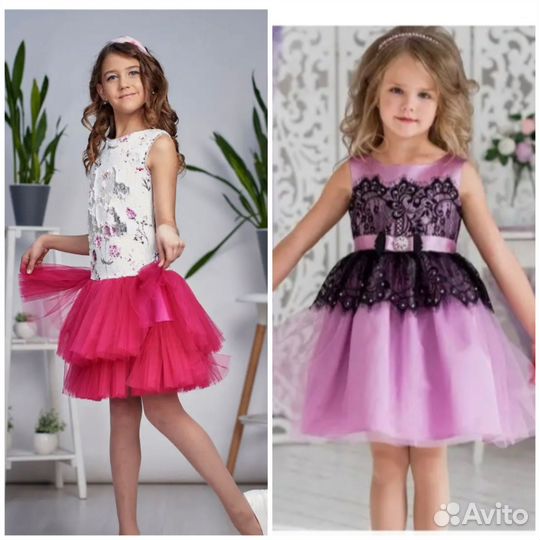 Платья нарядные 128-134