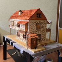 Деревянный дом сувенир, ручная работа