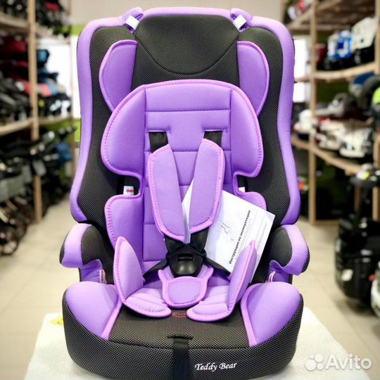 Автокресло Мишутка 9-36кг (со съемной спинкой)
