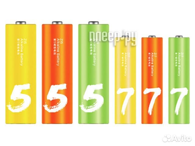 AAA - Xiaomi ZMI Rainbow ZI5/ZI7 Color 12штук1