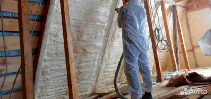 Утепление мансарды дома пенополиуретаном (ППУ)